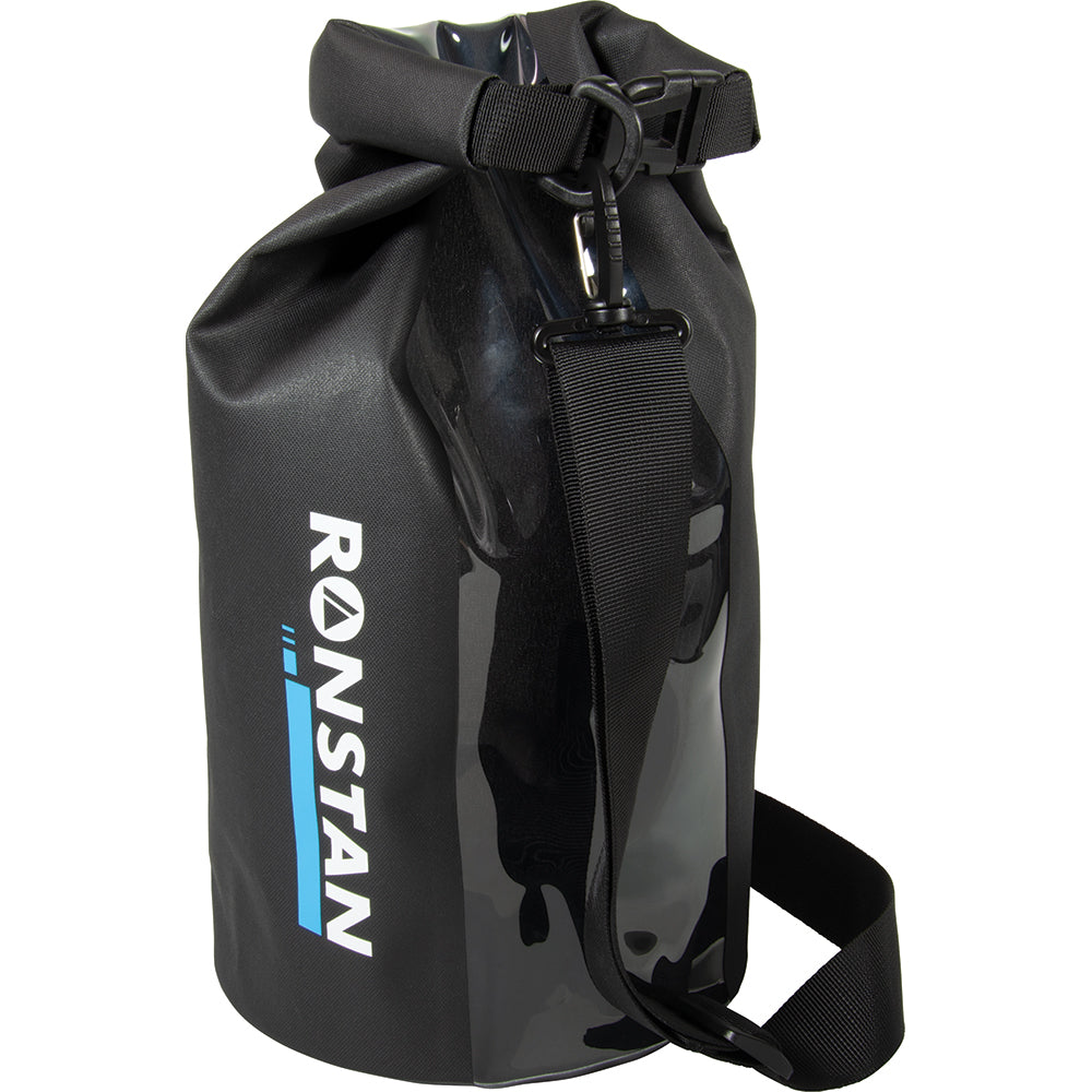 Ronstan Dry Roll Top - 10L Bag - Black with Window