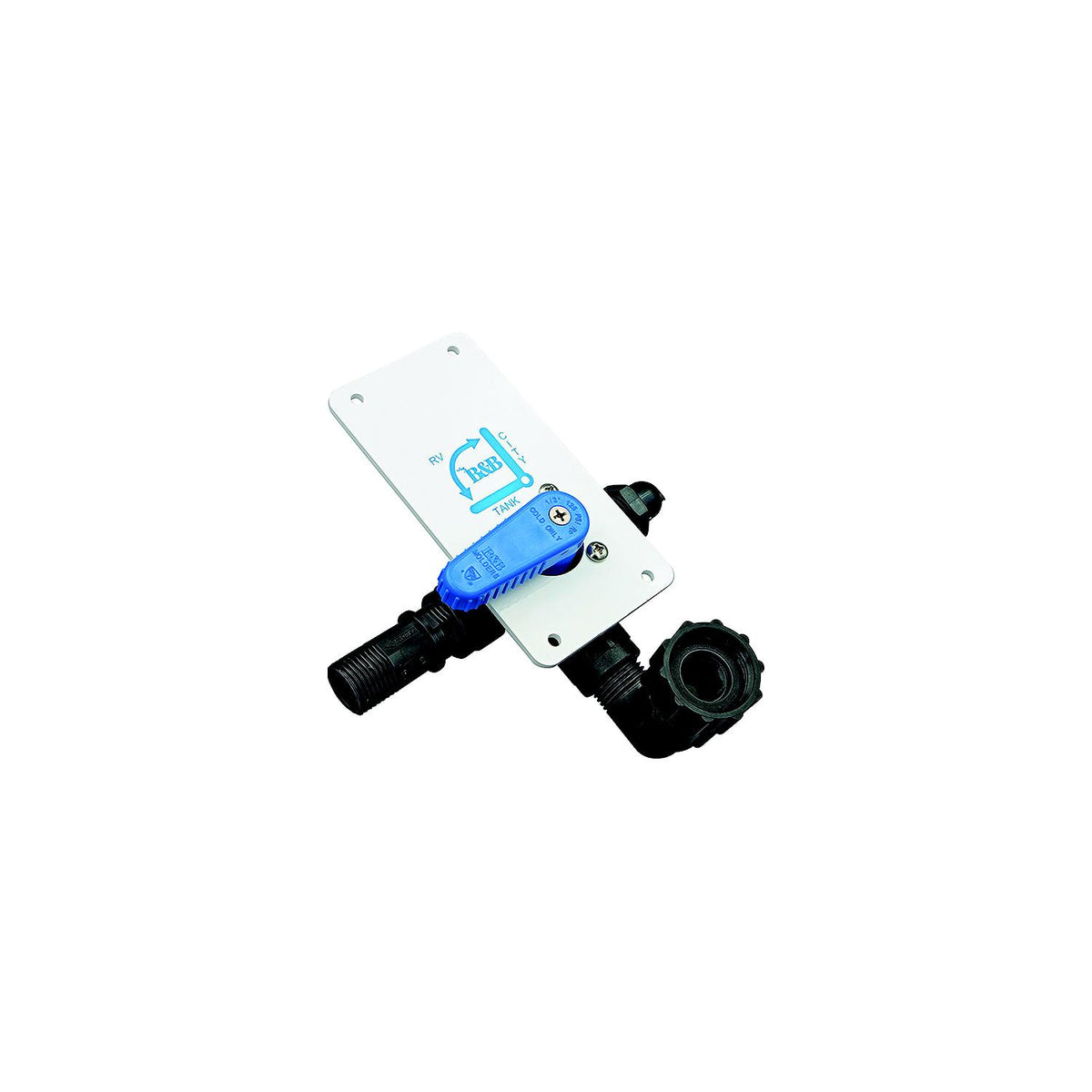 B&B Molders B and B Molders Fresh Water Fill Diverter Valve with Blue Handle