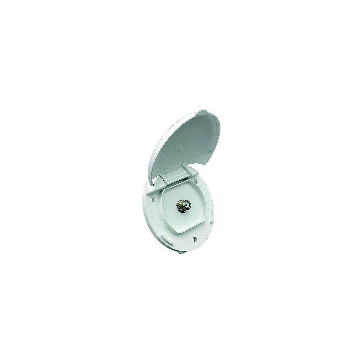 B&B Molders B and B Molders Compact Enclosure, Polar White, Single Coax