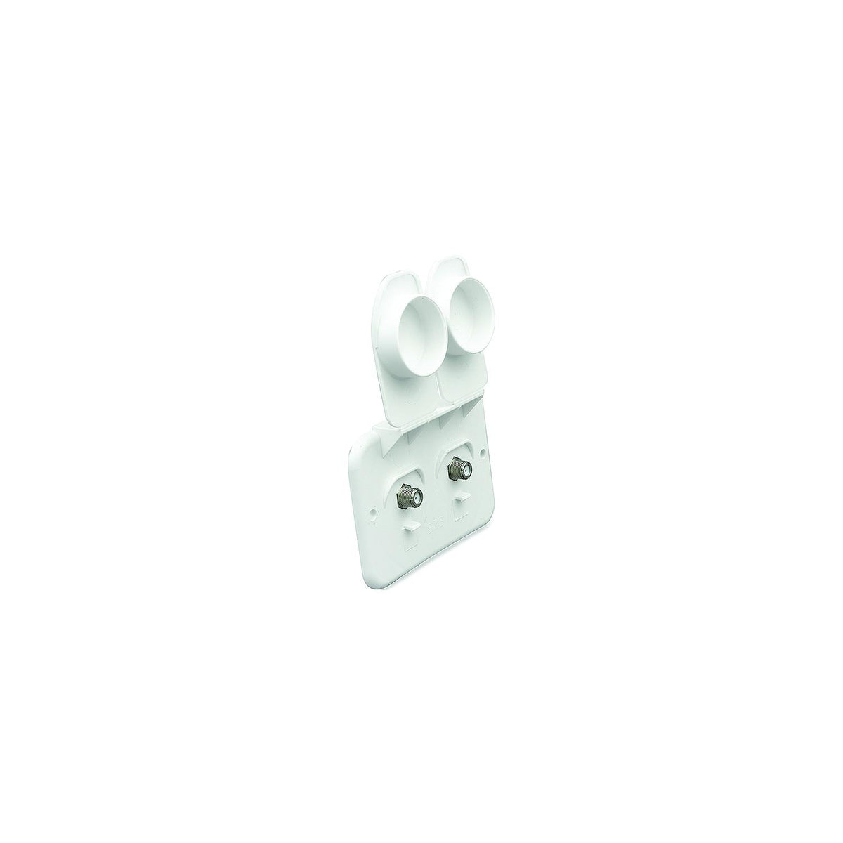 B&B Molders B and B Molders Cable TV Plate, Polar White