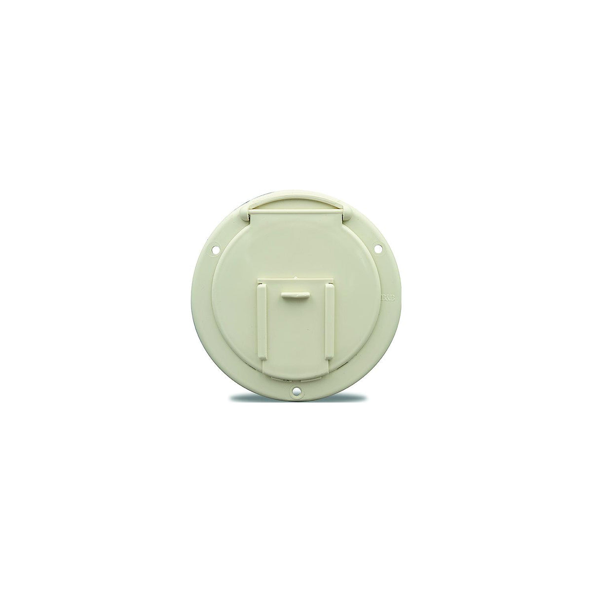 B&B Molders B and B Molders Round Electric Cable Hatch with Back, 4-5/8" Polar White