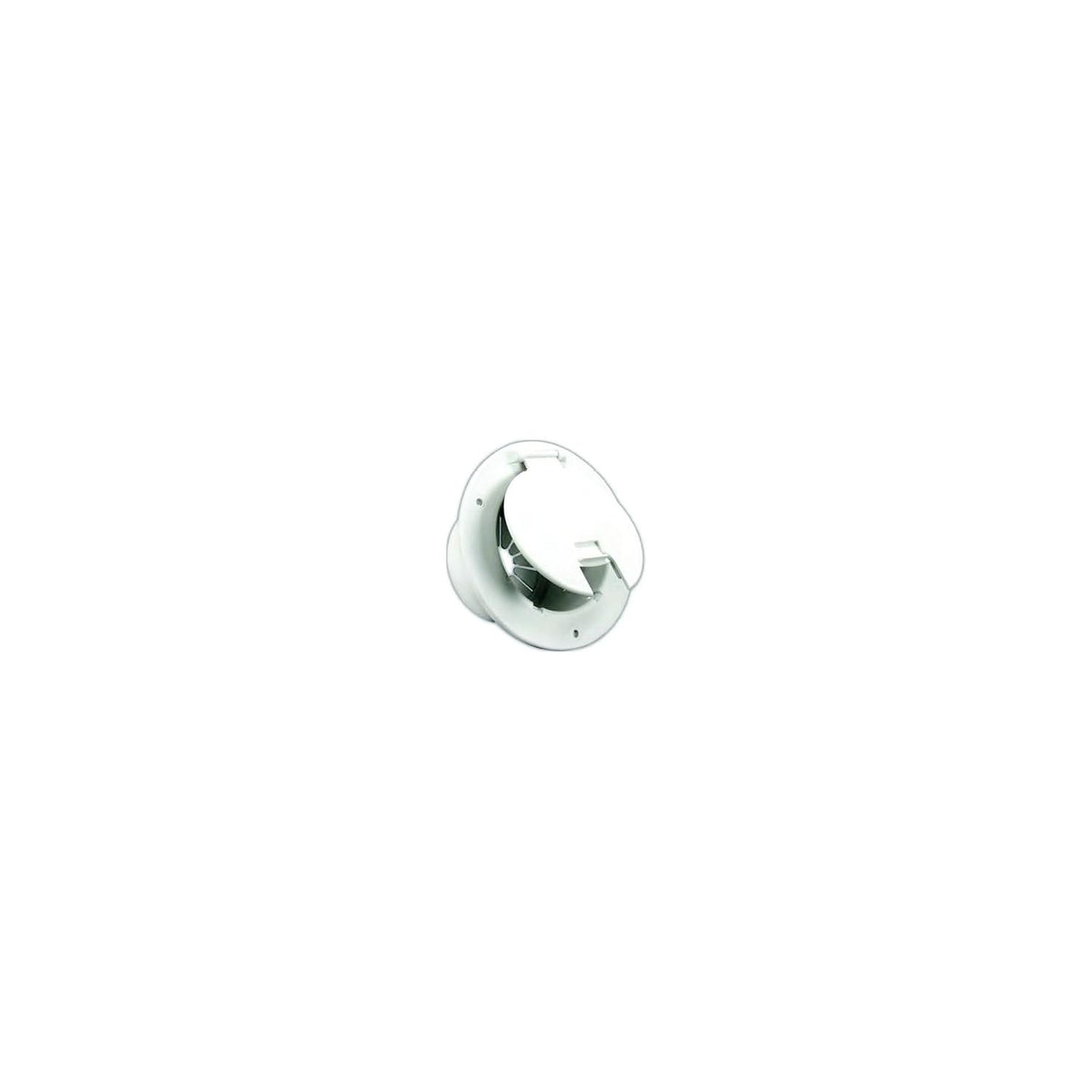 B&B Molders B and B Molders Deluxe Round Electric Cable Hatch, 5-1/8" Polar White