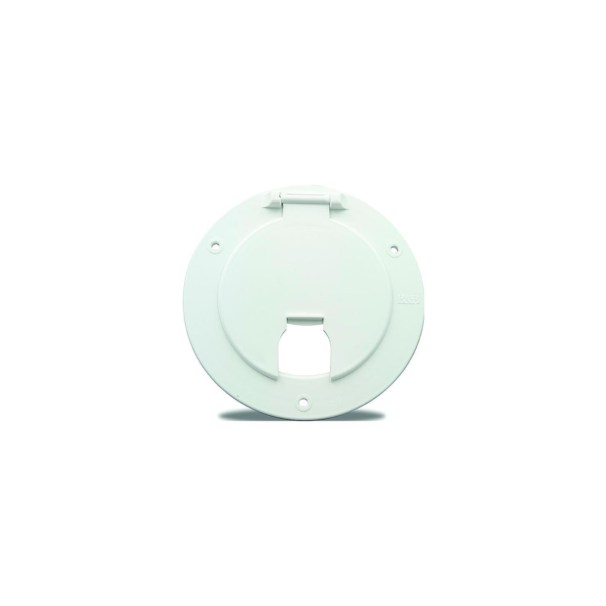 B&B Molders B and B Molders Round Electric Cable Hatch without Back, 5-1/8" Black