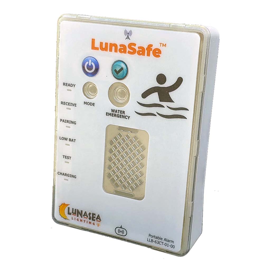 Lunasea Controller for Audible Alarm Receiver with Strobe Qi Rechargeable