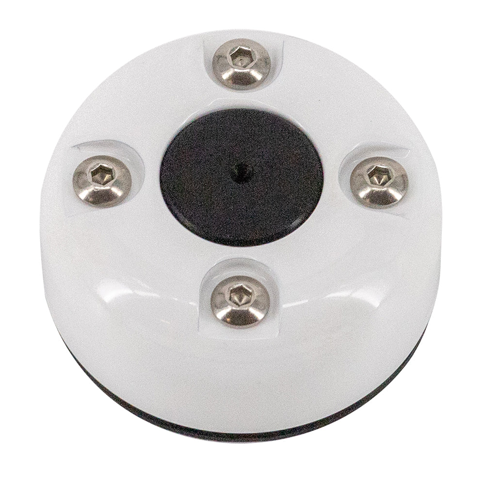 Seaview Cable Seal with Cover - White Powder Coated Stainless Steel for Wire Up to 13.5mm/.053"