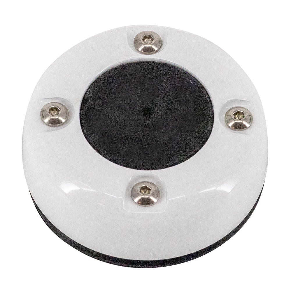 Seaview Cable Seal with Cover - White Powder Coated Stainless Steel for Wire Up to 27.55mm/1.08"