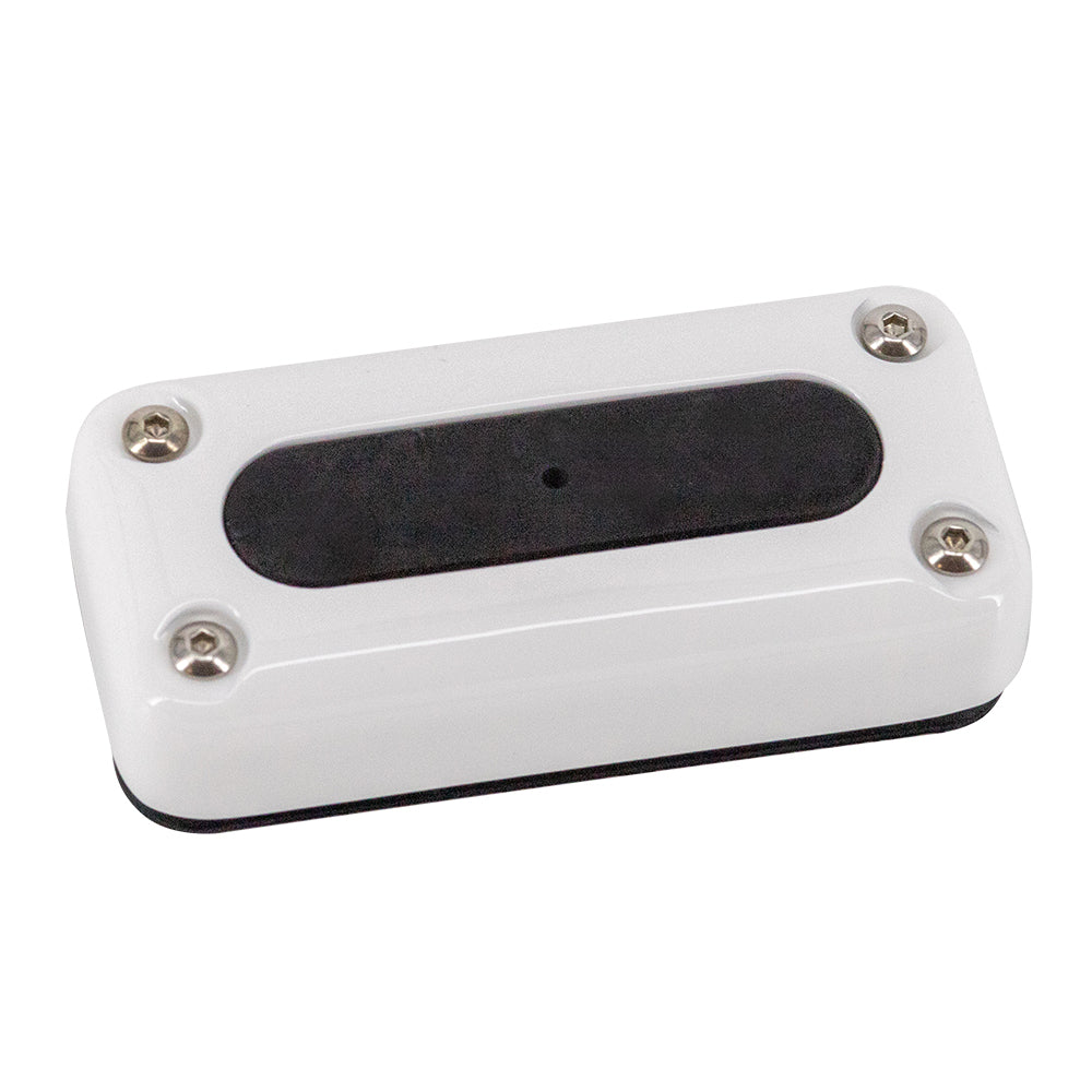 Seaview Cable Seal with Cover - White Powder Coated Stainless Steel for Wire Up to 10.6mm/0.5"