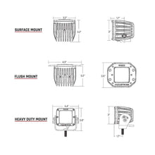 RIGID Industries D-Series Pro Dually Spot Surface Mount Pair - Midnight Edition