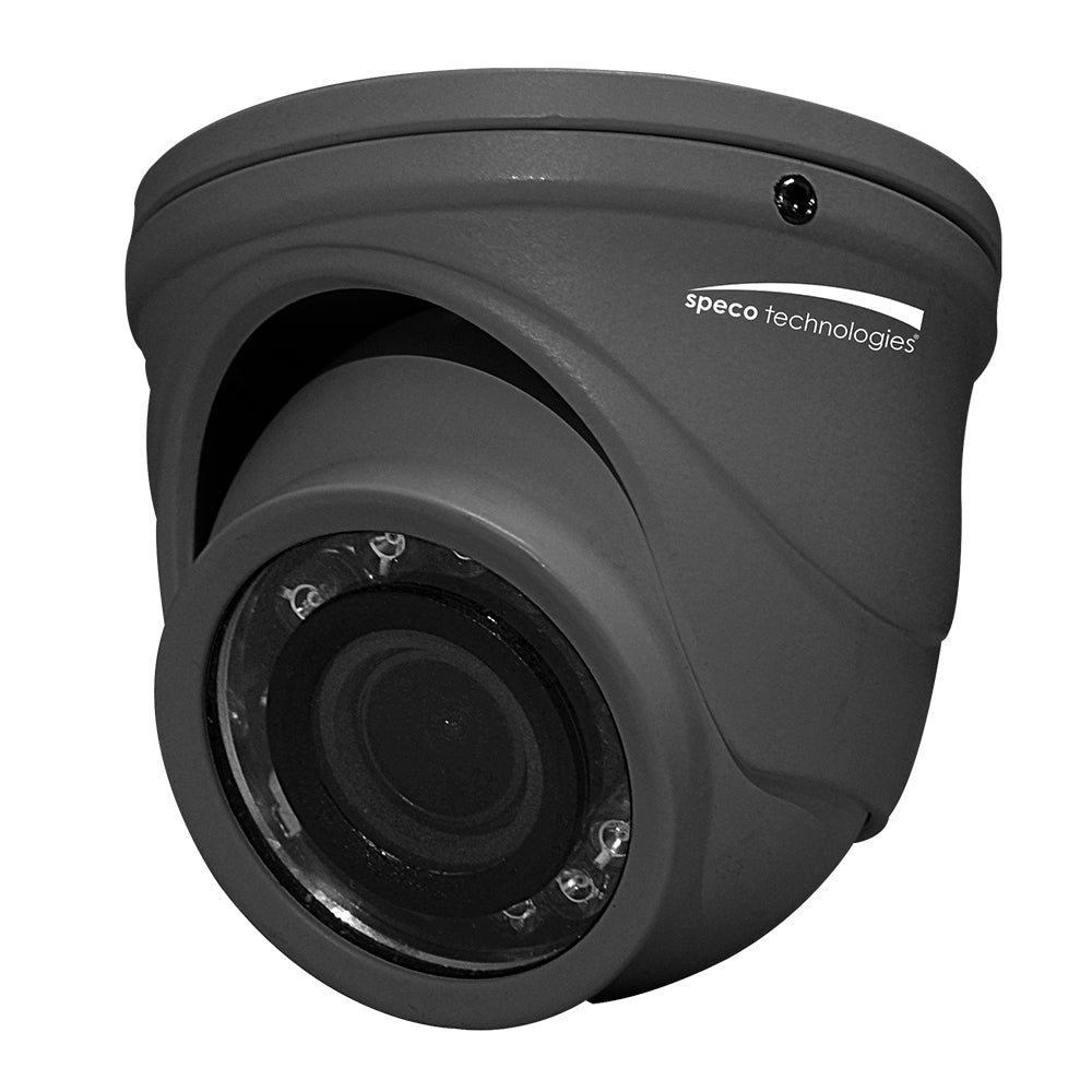 Speco 4MP HD-TVI Mini IR Turret with 2.9mm Lens - Grey