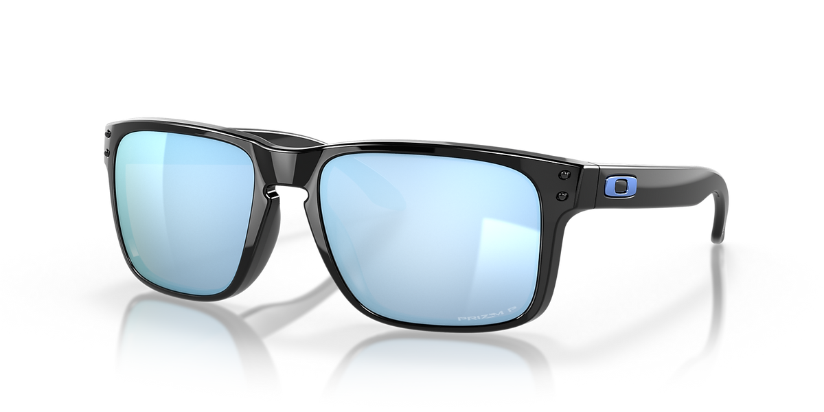 Oakley Holbrook Polished Black Prizm Deep Water Polarized