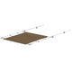 SureShade PTX Power Shade - 57" Wide - Stainless Steel - Toast