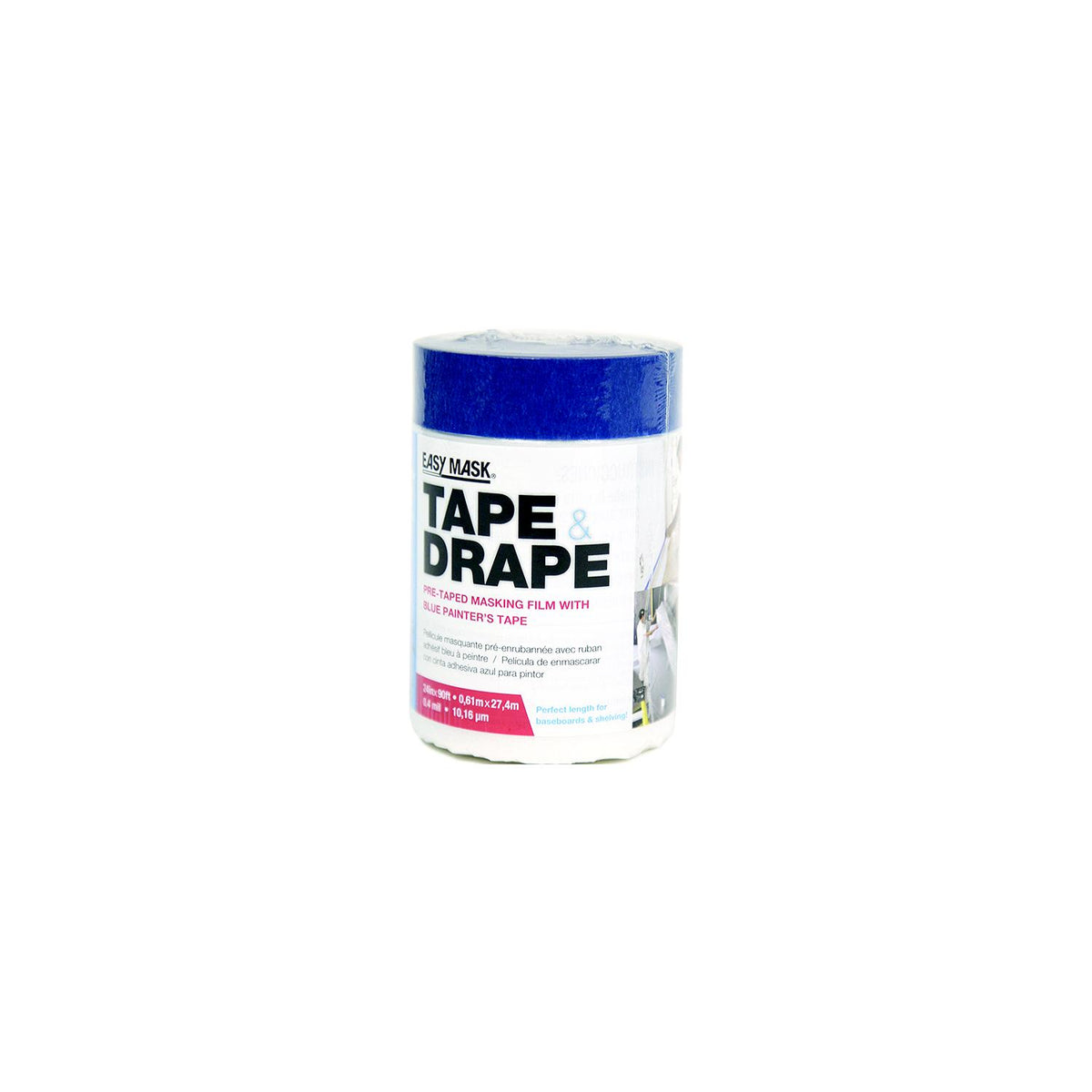 Trimaco Tape & Drape with 14 Day Tape, 2' X 90'