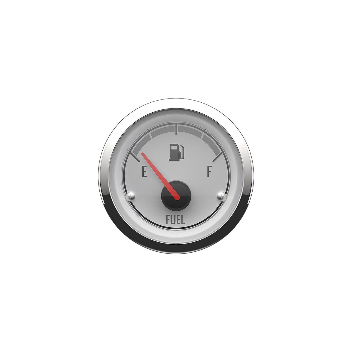 Quicksilver Fuel Level, White/Chrome
