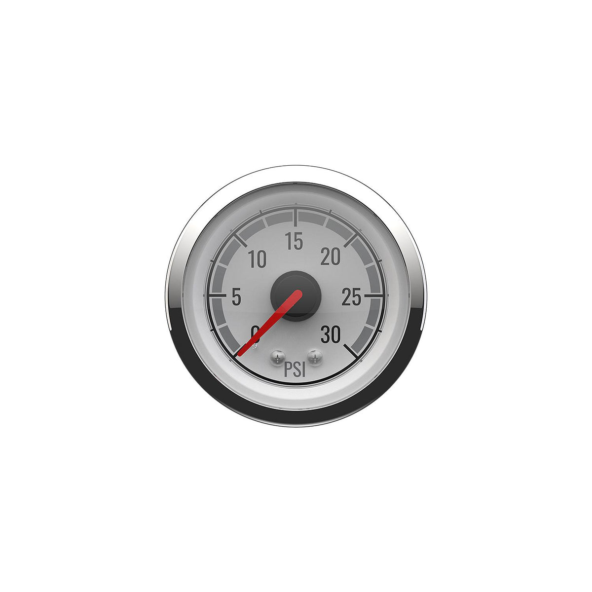 Quicksilver Water Pressure (0-30psi), White/Chrome