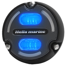 Hella Marine Apelo A2 Blue White Underwater Light - 3000 Lumens - Black Housing - Charcoal Lens with Edge Light