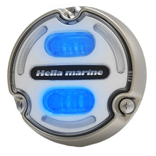 Hella Marine Apelo A2 Blue White Underwater Light - 3000 Lumens - Bronze Housing - White Lens with Edge Light