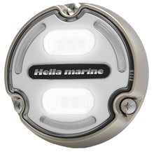 Hella Marine Apelo A2 Blue White Underwater Light - 3000 Lumens - Bronze Housing - White Lens with Edge Light