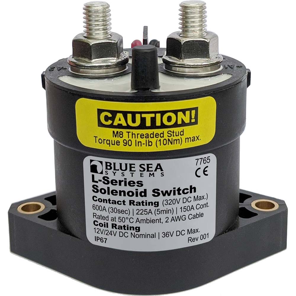 Blue Sea Systems 7765 L-Series Solenoid Switch - 150A - 12/24V DC