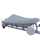 Carver Sun-DURA® Narrow Series Styled-to-Fit Boat Cover for 23.5' V-Hull Center Console Shallow Draft Boats - Grey