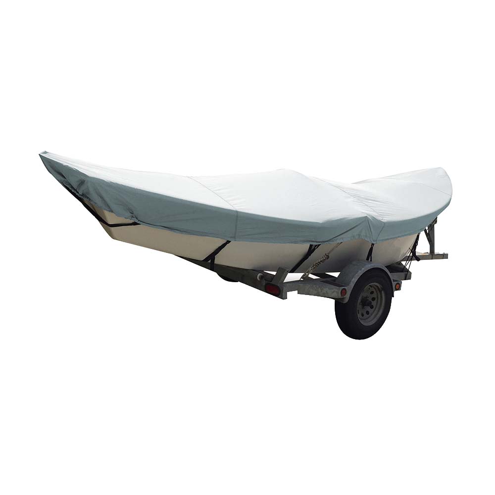 Carver Poly-Flex II Styled-to-Fit Boat Cover for 16' Drift Boats - Grey
