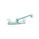 Valterra Catalina Chrome Finish Two Handle 8" RV Kitchen Faucet with Clear Acrylic Knobs
