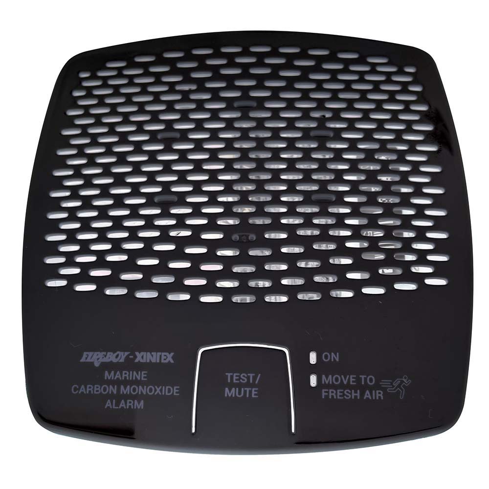 Fireboy-Xintex CO Alarm 12/24V DC with Interconnect - Black