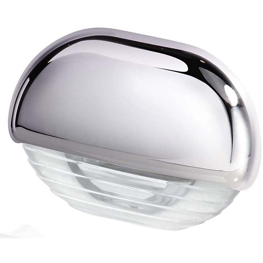 Hella Marine White LED Easy Fit Step Lamp with Chrome Cap