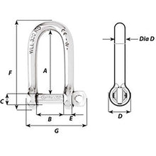 Wichard Marine Wicahrd Self-Locking Long D Shackle - Diameter 5mm - 3/16"