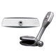 PTM Watersports Mirror/Bracket Kit with VR-140 Elite Mirror & ZXR-320 (Silver)