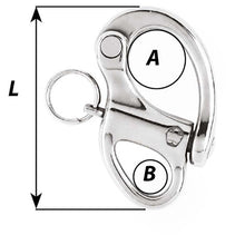 Wichard 2-3/4" Snap Shackle with Fixed Eye - 70mm