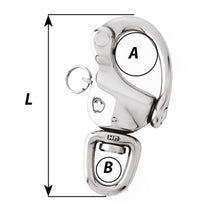 Wichard 3-1/2" Snap Shackle with Swivel Eye