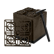 Camco FasTen Leveling Blocks with T-Handle - 2x2 - Brown *10-Pack