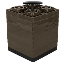 Camco FasTen Leveling Blocks with T-Handle - 2x2 - Brown *10-Pack