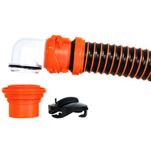 Camco RhinoEXTREME 15' Sewer Hose Kit with Swivel Fitting 4 In 1 Elbow Caps