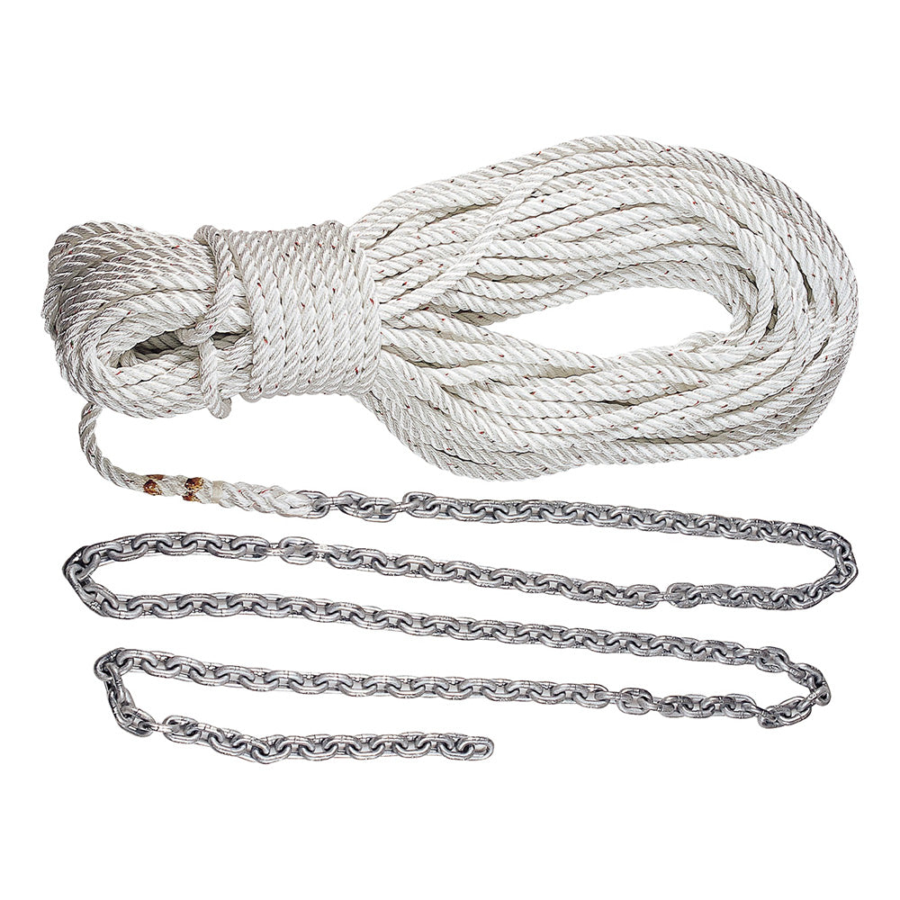 Lewmar Anchor Rode 5' of 1/4" G4 Chain & 100' of 1/2" Rope with Shackle