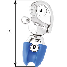 Wichard HR Snap Shackle with Thimble Eye - Length 3-3/4"
