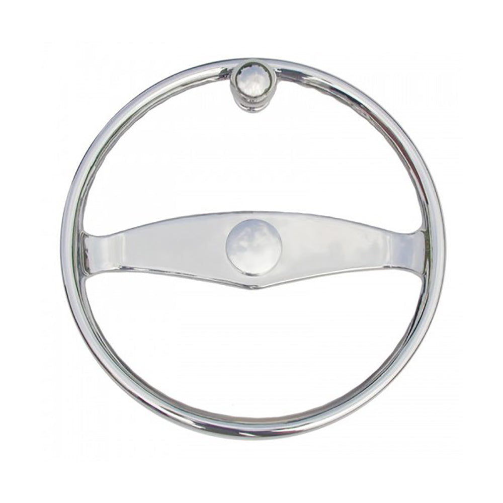 Schmitt Marine - Ongaro Wheel - 15.5" with Knob for 3/4" Teleflex Tapered Shaft