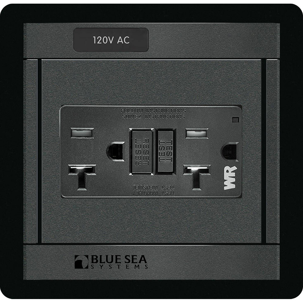 Blue Sea Systems 1499 - 360 Panel - 120V AC GFCI Dual Outlet