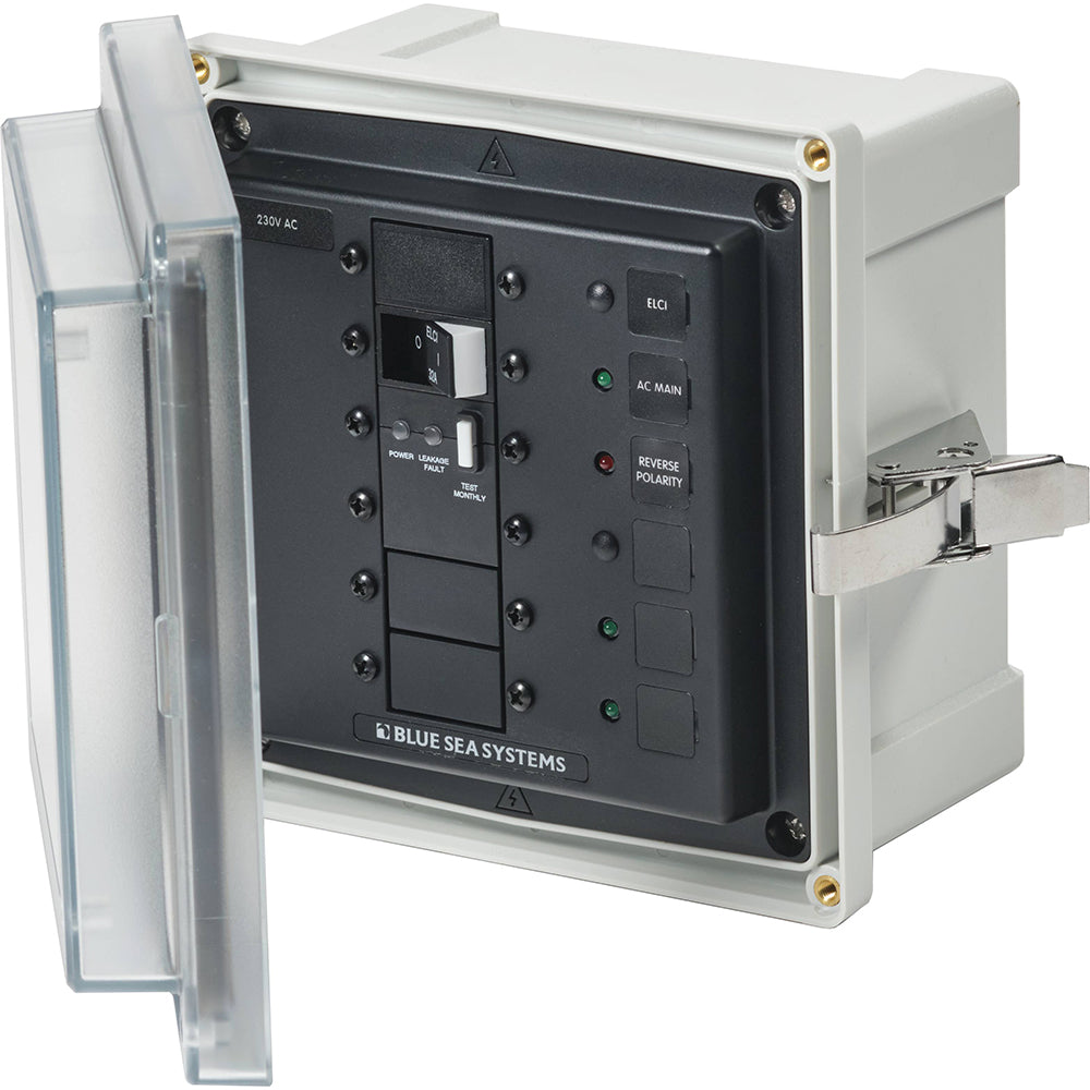 Blue Sea Systems 3123 - SMS Panel Enclosure with ELCI (32A) & 3 Blanks - 230V AC
