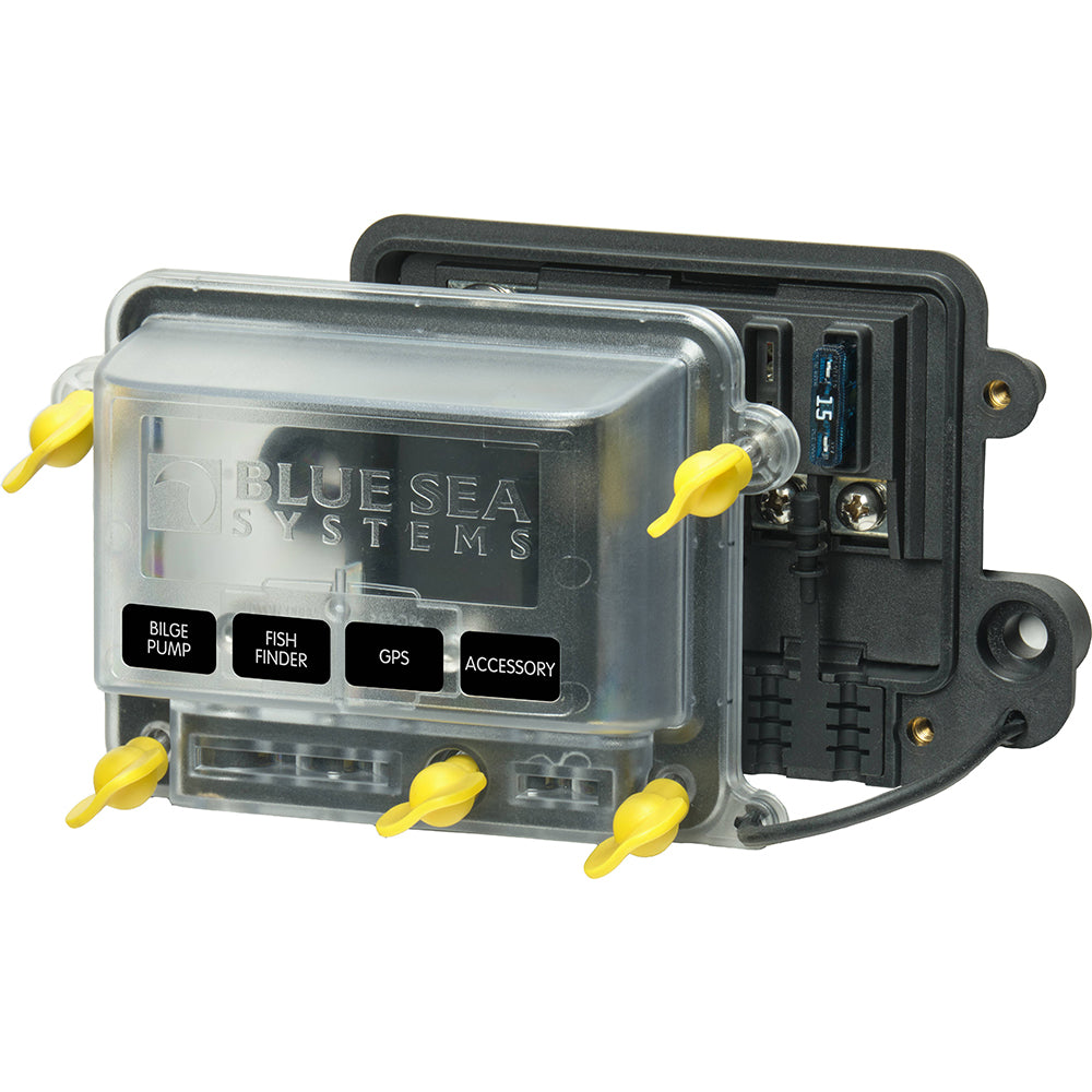 Blue Sea Systems 5056100 - Water Resistant ST-Blade Fuse Block with Cover