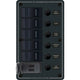 Blue Sea Systems 8521 - 5 Position Contura Switch Panel with Dual USB Chargers - 12/24V DC - Black