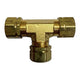 Uflex Union T-Fitting for 3/8" Tube Compression Hose Fittings
