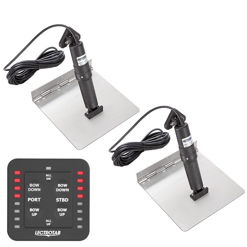 Lectrotab XKA Stainless Steel Trim Tab Kit with One-Touch Control - 12 x 24