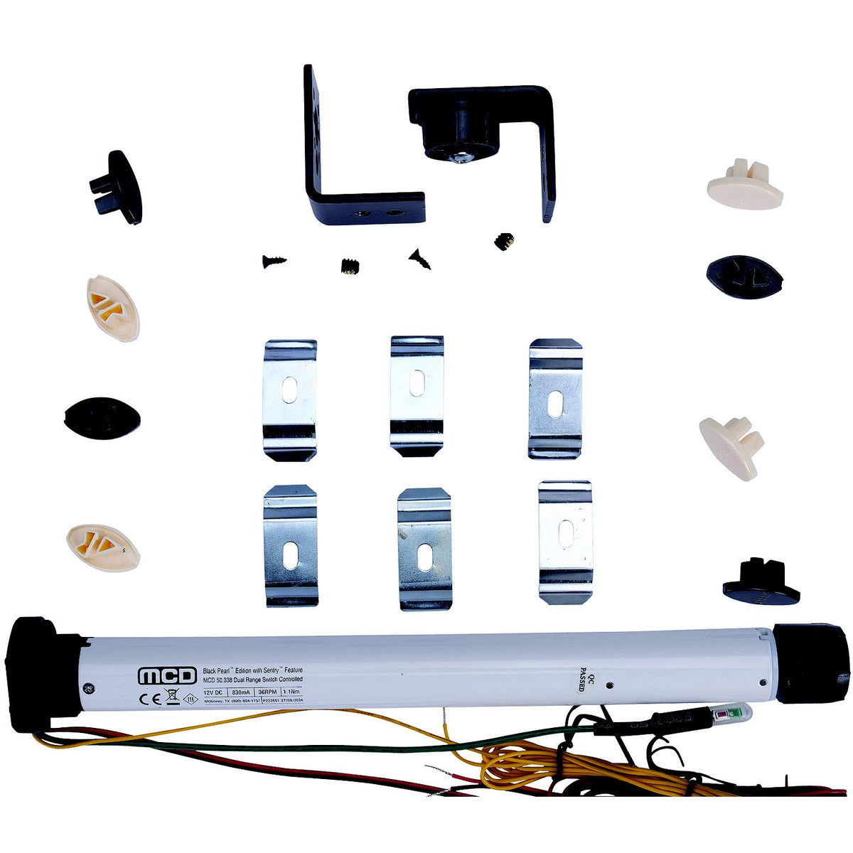MCD 100502 Adventure Ready Solo Steel Bracket Kt With 1 Motor for MCD Window Roller Shade Systems