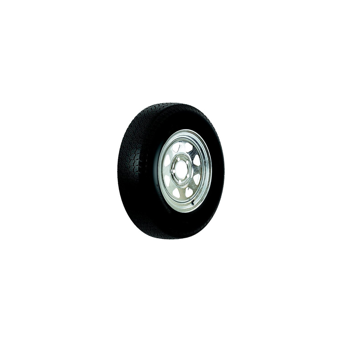 Loadstar Bias Tire and Wheel (Rim) Assembly ST215/75D-14 5 Hole C Ply 3S560