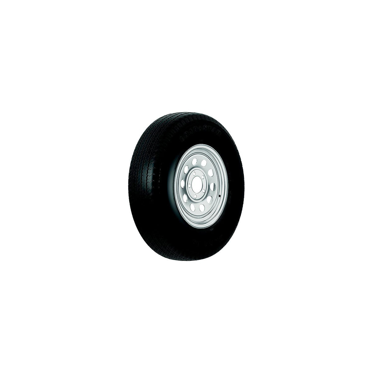 Loadstar Tires 13" ST Radial Tire & Wheel Assembly, ST185/80R13 C/5-Hole Modular Silver