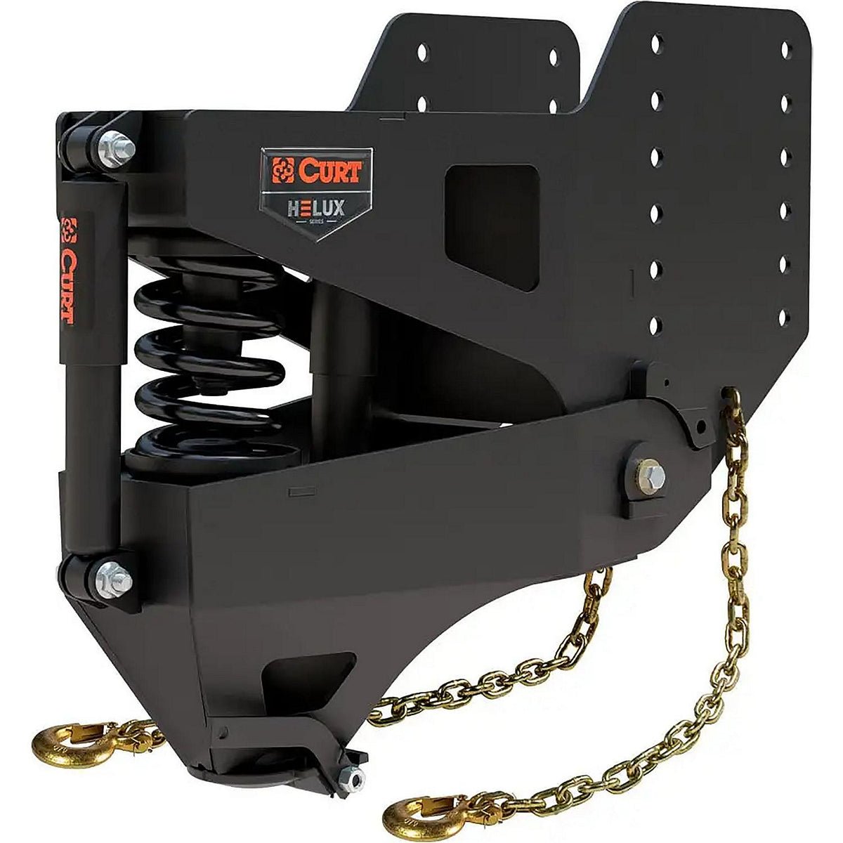 Curt Helux Coil-Spring Gooseneck Pin Box, 2,700 Lbs. Pin Weight, 20,000 Lbs. Capacity