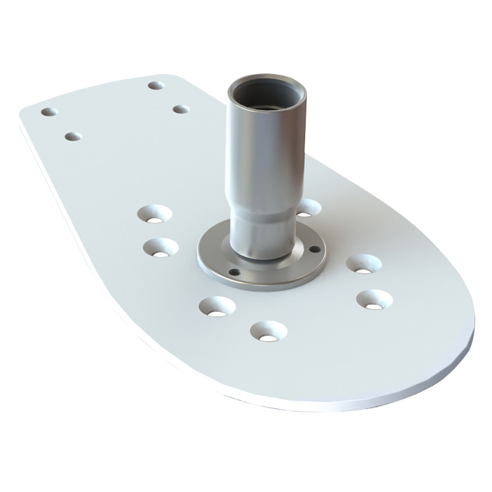 Seaview Starlink Modular Top Plate with Starlink Stainless Steel 1"-14 Threaded Adapter & Stainless Steel Base