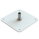 Seaview Starlink Adapter Plate for 24" KVH Domes with Starlink Stainless Steel 1"-14 Threaded Adapter & Stainless Steel Fixed Base