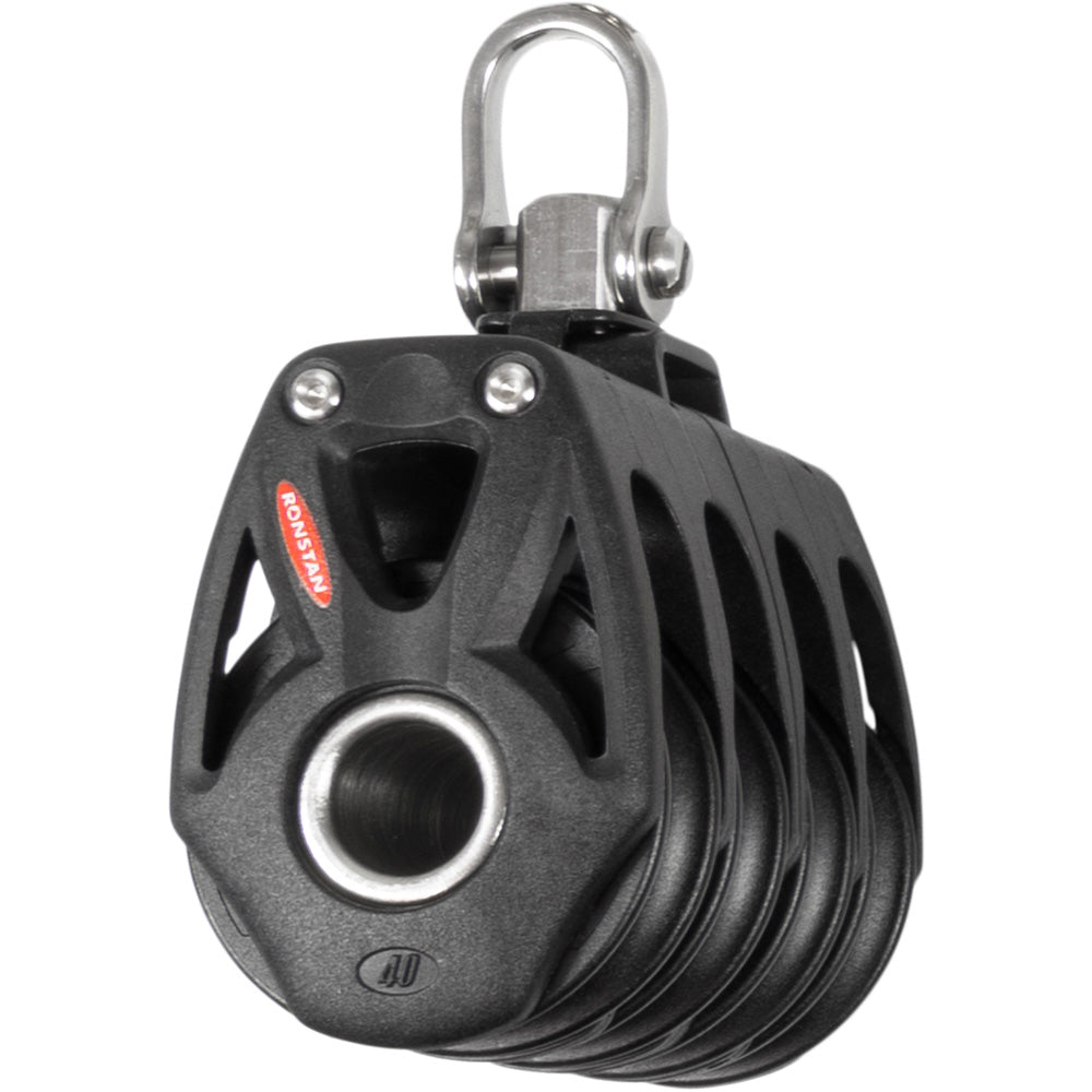 Ronstan Series 40 Orbit BB Quad Block with Swivel Shackle